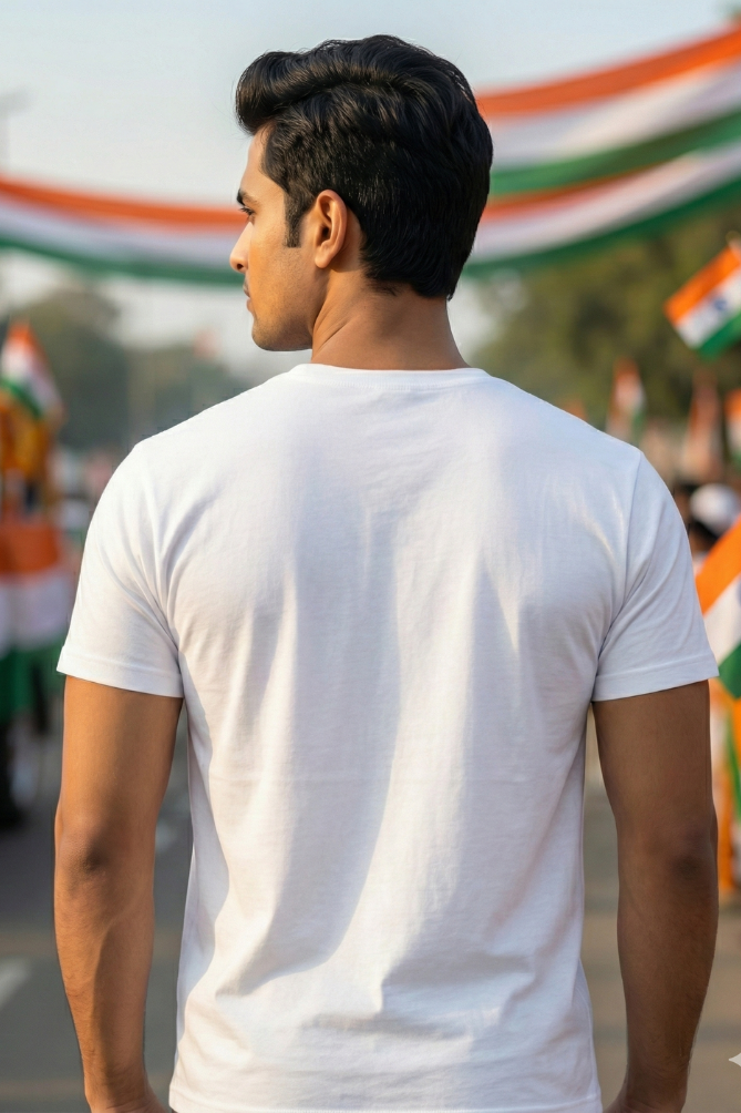 Men's INDIAN Tricolor Statement Classic Crew T-Shirt