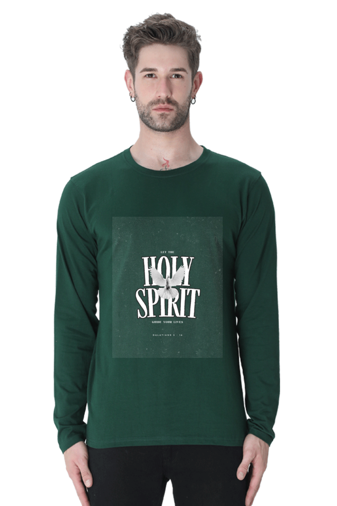 Men's Round Neck Full Sleeve Holy Spirit T-shirt