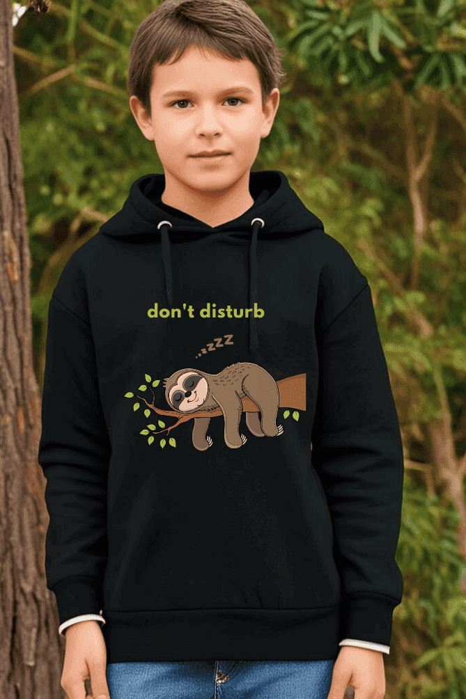 Kids Unisex Sloth Mode Hooded Sweatshirt - Drapelet