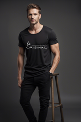 Unisex "Be Original" Black Premium Supima T-shirt