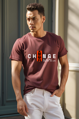 Unisex Maroon "Change is Constant" Premium Supima T-Shirt