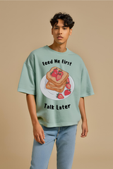 Unisex Jade Foodie Terry Cotton Oversized T-shirt