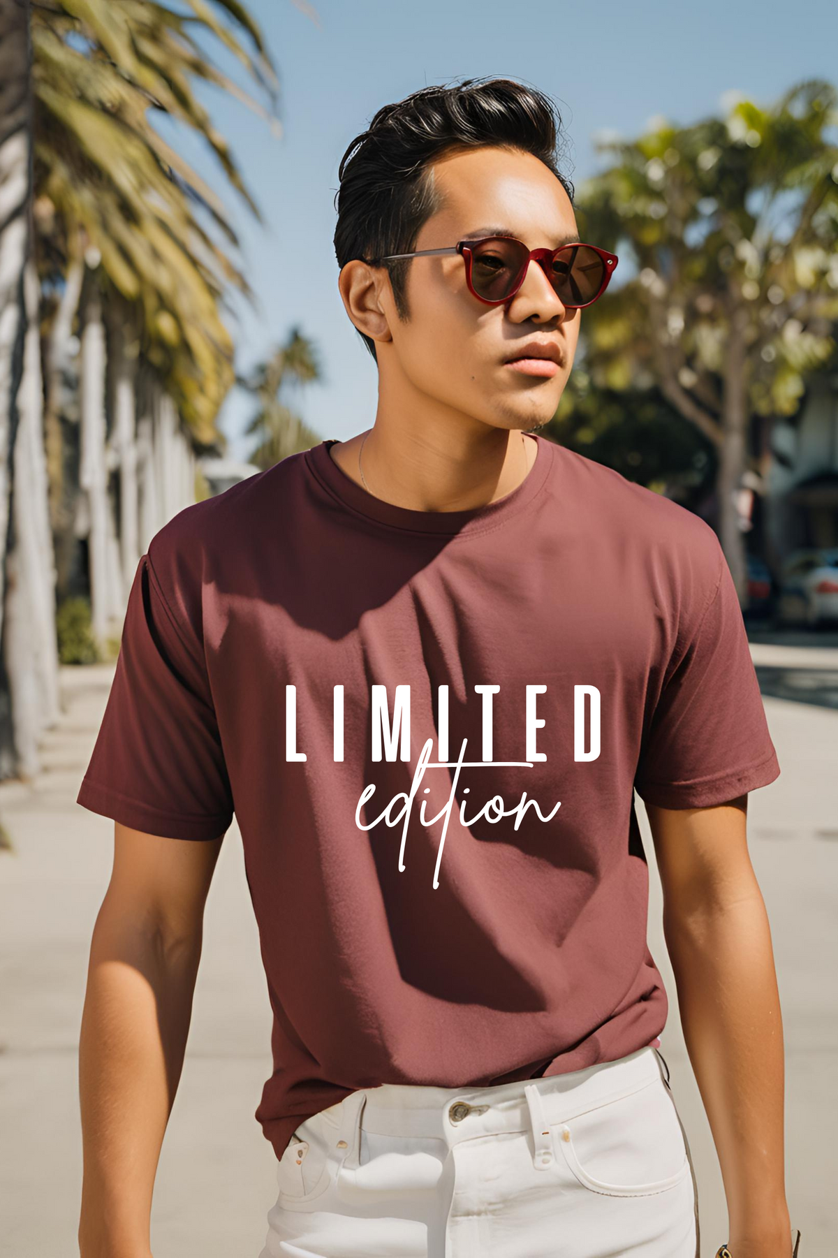 Unisex Maroon "Limited Edition" Premium Supima T-shirt